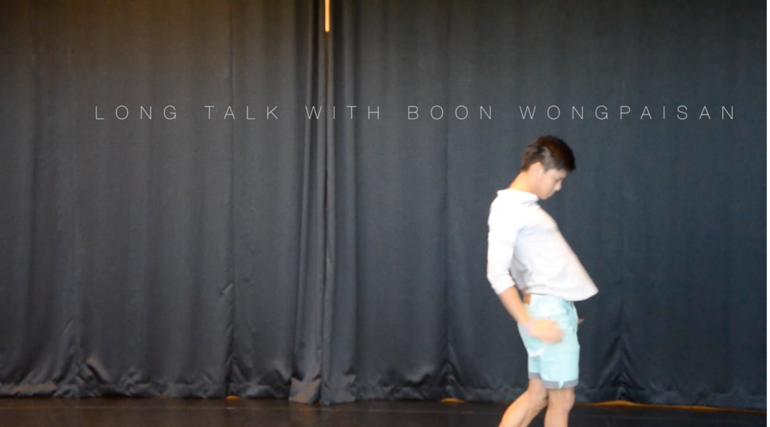 Long Talk with Boon Wongpaisan