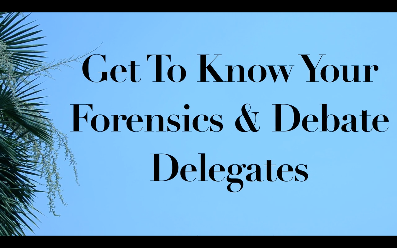 IASAS CC Feature: Get To Know Your Forensics and Debate Delegates