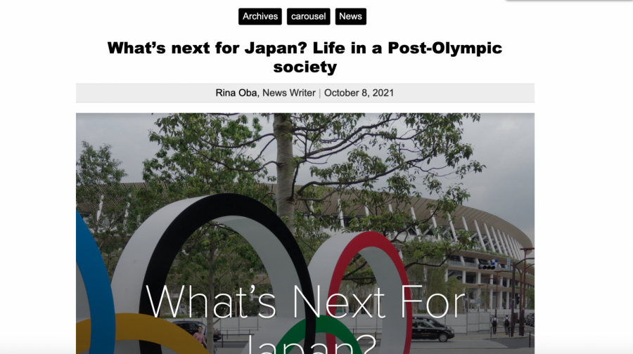 Whats next for Japan? Life in a Post-Olympic society