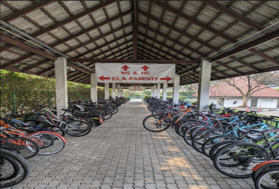 ISBs bike parking area