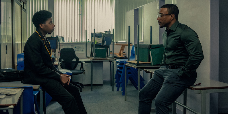 Between investigations, a father-son conversation reveals the meaning behind the texts.